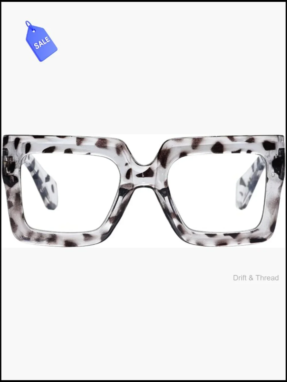 Oversized Square Blue Light Glasses for Women Computer Eyewear Clear Lens